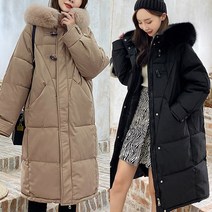 여성 롱 후드 패딩 겨울 아우터 데일리 야상 점퍼