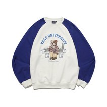 예일 x TUUK LOUNGEWEAR CREWNECK BLUE / IVORY