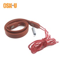 전기온수기부품 15mm 너비 실리콘 히터 스트립 430450480mm 길이 220v 에어컨 압축기 용 동결 방지 전기 가열 케이블, 28w 15x430mm