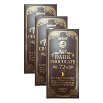 노브랜드 다크 초콜릿 72% 카카오 100g x 3개 총 300g