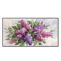 지폐저금통 인테리어저금통 돼지 흰색 연꽃 캔버스 손으로 그린 유화 추상 질감 그림 풍경 식물 잎 벽 예술, 161.120x240cm No Frame  H