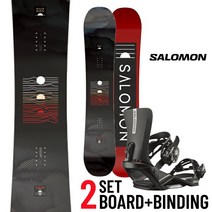 살로몬 보드 × 바인딩 2 점 세트 2023 SALOMON PULSE × RHYTHM 펄스 리듬 블랙 블랙 블랙 바인딩 스노우 보드 바인딩 보드 보드 스노우보드 남성 남성 엔트리 모델 초보자도 취급하기 쉬운 초보자 [일본 정규품]