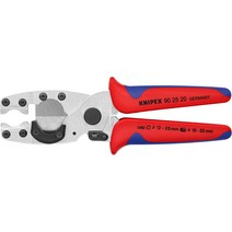 KNIPEX 파이프 커터 (210 mm) 90 25 20 플라스틱 및 합성 파이프 절단기 컷터기 조인트부분 절단후 내부 파이프 손상없이 유연하게 보호 파이브 부착-198830, 단일옵션