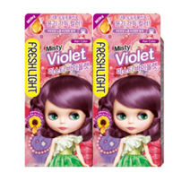 프레쉬라이트 밀키 헤어컬러 염모제, 미스티바이올렛, 4개