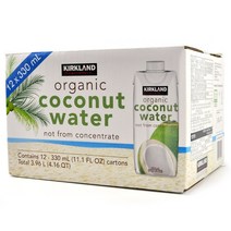 코스트코 커클랜드 시그니쳐 유기농 코코넛워터 3960ml(330ml x 12팩), 단품, 단품