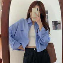 빅카라원피스 미니 정장 상견례 셔츠 여성 자른 세련된 유행 Preppy 캐주얼 Ins 봄 S-3XL 부드러운 일-증거 간단한 학생 Streetwear Blusas 새로운 모든 경기