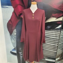 크로커다일레이디 크로커다일 샤트렌 브이넥A라인원피스HC0WOP101