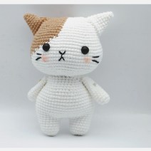 코바늘 뜨개질 인형만들기 DIY 패키지 모직 인형 귀여, 키티 No. 3