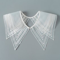 심플 레이어드 페이크 카라 넥케이프 F092