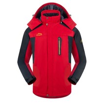 남자 스키복 플러스 사이즈 플러시 방수 윈드 브레이커 아웃도어 스포츠 등산 슈트 스키 스노우 웜 자켓 남