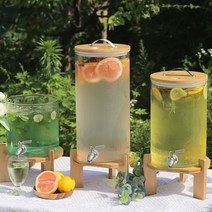 마마굿즈 홈카페 음료 디스펜서 내열유리 호텔 모던 베르세 5L 7.5L 10L, 모던 베르세 음료디스펜서_5L