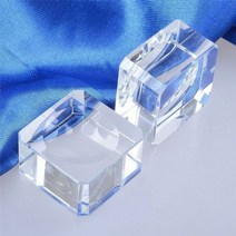 문진 인테리어 장식품 책 누르개 오브제 697845 유리 사각 딤플 크리스탈 볼 디스플레이 베이스 테이블 홀더 스탠드 홈 구 장식 공, 25mmx25mm, 한개옵션1