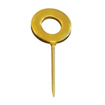 가죽공예 가죽바늘 스크리퍼 가죽 공예 스티칭 포지셔닝 핀 고정 바늘 손 재봉 diy 및, 18mm 1개