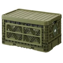로고스 LOGOS 접을 수 있는 스트롱 컨테이너 캠핑 박스 (뚜껑포함) L 73188023, 단일 옵션