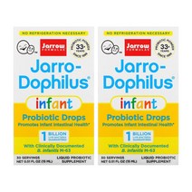 2병 Jarrow 제로우 Jarro-Dophilus Infant Probiotics Drops 10억 15ml Bifidobacterium longum 자로우