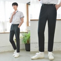 [하복][허리조절] 스판 블랙 교복바지(남자)
