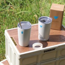 BLUEBOTTLE 블루보틀 텀블러 스테인리스 스텐 보온 보냉 물컵 빨대 354ml 뚜껑텀블러