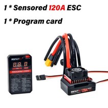 Surpass Hobby ROCKETRC 120A 센서 브러시리스 ESC 1/10 RC 자동차 540 V3 380 390 드리프트 모터 Traxxas 슬래시 트럭 Hsp on Ro, 120A ESC Combo