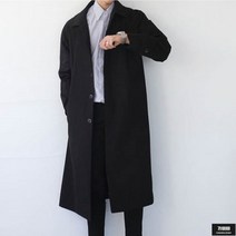 가바바 남성 트렌치코트 완벽한 길이감의 오버핏 롱 맥코트 G56861