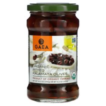 Gaea 씨를 발라낸 유기농 칼라마타 올리브 102 온스 290 g 2팩