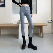 위위브렌 여성용 허리 스판 스키니진