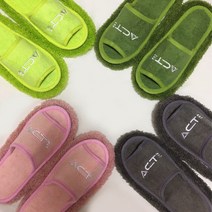 초극세사 청소 슬리퍼 거실 걸레 실내화, 그레이