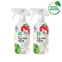 슈가버블 뿌리는 과일야채 세정제 500MLx2개