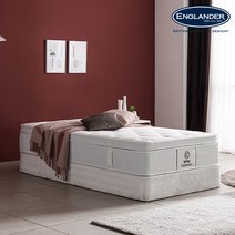 잉글랜더 W컬렉션 양모 케미컬폼 65T 필로우탑 9존 독립스프링 롤팩 매트리스 SS(택배), 화이트