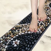 가정용 발바닥 지압판 옥돌 발지압판 발 지압 매트, 40 * 150 녹색, 선택개