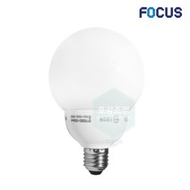 포커스 장미전구 볼삼파장 25W 주광색 / 전구색, 전구색(노란빛), 포커스삼파장볼전구25W