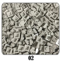 부품500 개/몫 100G 플레이트 1x1 빌딩 블록 MOC 부품 DIY 픽셀 아트 QR 코드 벽돌 모자이크 키즈 완구 52, 02 02, 한개옵션1