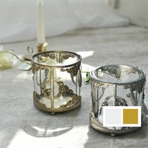 [꼬떼따블] HB18966 티라이트 홀더(2color), 블랙 실버