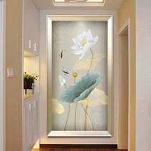 2021년 신형 5D 연꽃입니다 보석십자수, 난초 보석입니다.70*128CM