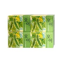 오이추출물 수분공급 미용비누 4개입 샤워 세수비누 세안비누 휴대용 클렌징 각질제거 목욕 보습, 1개, 아모레 오이비누 4개세트