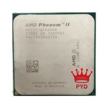 AMD Phenom II X6 1055T 2.8G 95W 6 코어 CPU 프로세서 HDT55TWFK6DGR 소켓 AM3, 한개옵션0