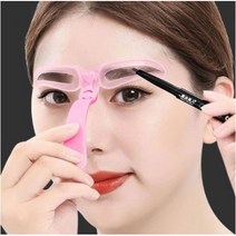 8단계 눈썹가이드 세트 눈썹스텐실 눈썹틀, set-퍼플
