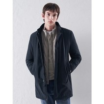 로가디스 로가디스 네이비 워싱 구스 다운 싱글 코트 (RY1X30P52R)