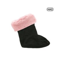 [HAS] 레인부츠용 윈터 퍼 삭스 겨울양말 (핑크)