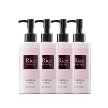 온더바디 라이스테라피 쌀겨 클렌징 오일 200ml, 4개