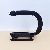 카메라 동조기 u c 모양의 홀더 그립 비디오 dslr 용 핸드 헬드 안정기 nikon sony 및 라이트 gopro 용 휴대용 slr steadicam, 블랙