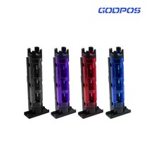 갓포스 태클박스 로드 거치대 스탠드 메이호 호환 BM250 라이트 낚시대 거치대 스탠드, 퍼플(반투명)