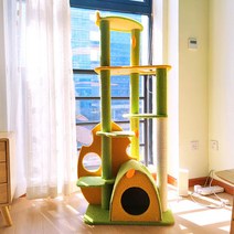 고양이 원목캣타워5단 캣타워 먼치킨 이케아 DIY 임보 추천 뚱냥이 선반 기둥, 단일사이즈, 5
