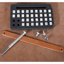 가죽공예 펀칭기 이니셜 알파벳 각인 6mm 36P 가죽각인기, 36개
