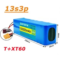 신형 48v 리튬 배터리 100000mAh 2000w 13S3