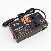 차량용인버터 자동차 인버터 1500W 고주파 전압 피크 전원 범용 DC 12V 24V ~ AC 220V 다중 보호 스텝 업, 블랙, 01 black