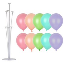 파티짱 풍선스탠드 10세트 혼합 풍선 생일 파티 크리스마스 할로윈 졸업, 캔디하우스10세트+풍선스탠드71cm