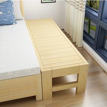 침대옆 확장형 보조침대 틈새 프레임 긴나무의자 좁은 평상 만들기 높이 맞춤, G옵션, 상세페이지 참조