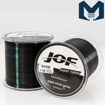 JOF 피싱메카 조프 슈퍼라인 나일론 블랙 500m 모노라인 바다 민물원줄 낚시줄 원투낚시 찌낚시 대용량원줄