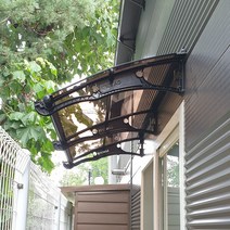 800X2200 차양시스템 계단캐노피 주차장 비가림캐노픽스 지붕열차단 창문열차단 렉산자재, 브라운, 블랙, 블랙