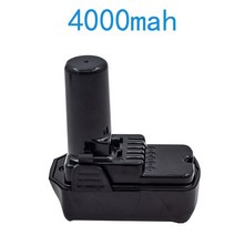 히타치배터리 4.0ah 4000mah12v 리튬 이온 충전식 배터리 10.8v 히타치 무선 전기 드릴 스크루 드라이버 db10dl fcr10dl wh10dc bcl1015 호환, 12v, 배터리 4아